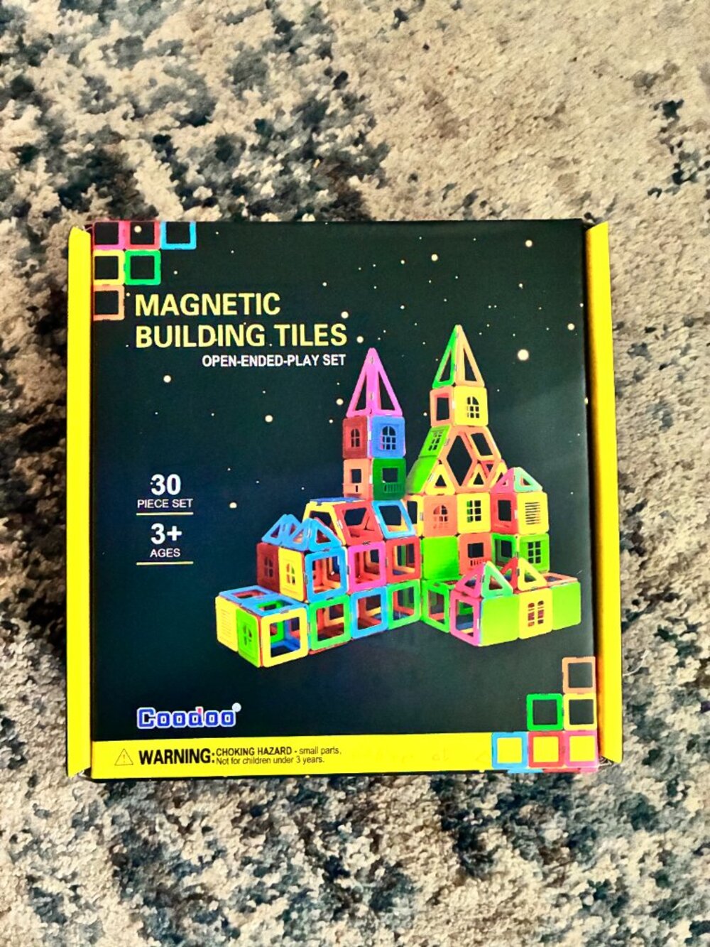 NEW Coodoo Magnetic Blocks Tough Tiles STEM Toys for 3+ Year Old Magnatiles - Picture 5 of 7